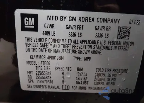 2023 Buick Encore Gx Preferred Awd z USA, uszkodzony, nr VIN KL4MMCSL4PB019884